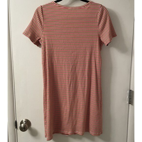 Madewell Short Sleeve Ribbed Striped Mini T-Shirt Dress Small - Picture 6 of 11